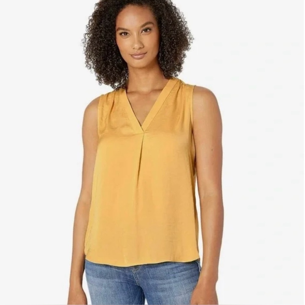 Vince Camuto Satin Sleeveless Blouse